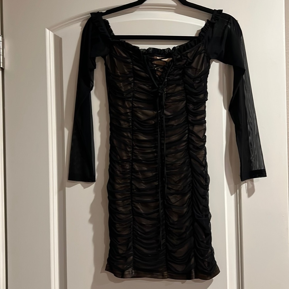 Fashion Nova ruched dress.